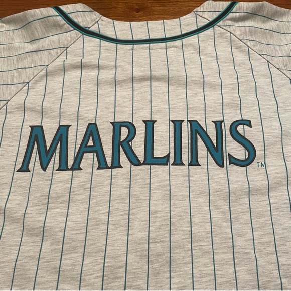 VINTAGE 90s Florida Marlins MLB Jersey - L - Picture 7 of 7